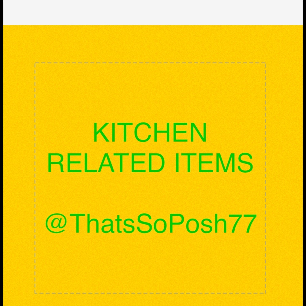 All KITCHEN RELATED ITEMS